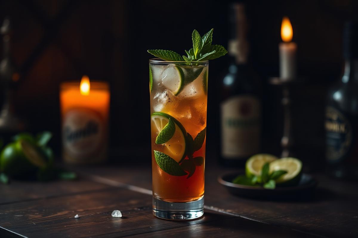Spiced Rum Mojito made with Dilay 1949 Spiced Rum
